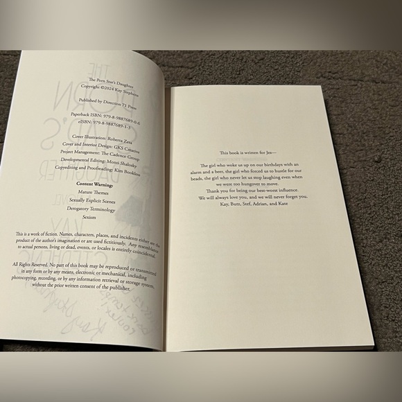 *6 for $10* The Porn Star’s Daughter: A Novel by Kay Stephens SIGNED Paperback - Picture 6 of 8